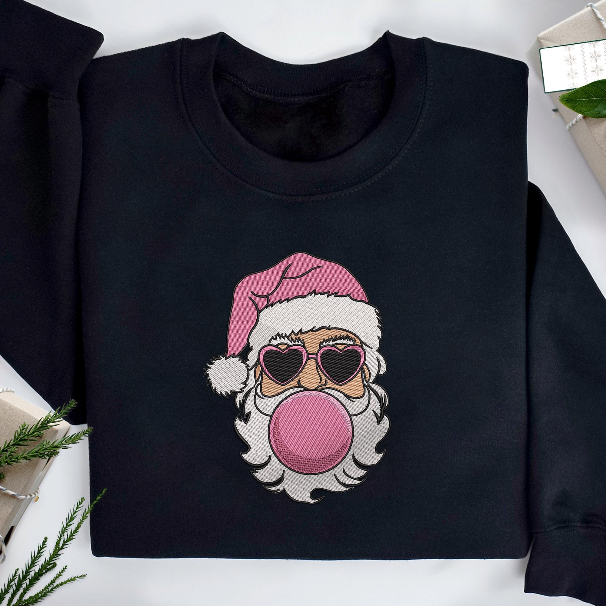 Embroidery Design Rocker Santa Vintage Santa Embroidery Design 5 Sizes, Merry Christmas Machine ...