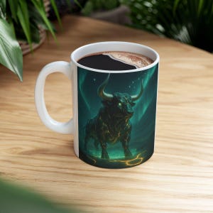 Taurus Zodiac Mug – Strong, Grounded, and Fierce – Astrology Gift for Earth Signs