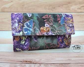 Fluttering Moths Compact Wallet