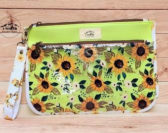 Sunflowers Wet/Dry Pouch Bag