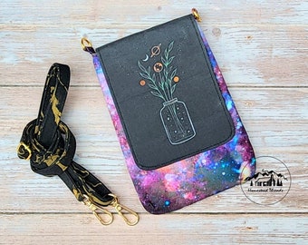 Floral Galaxy Mini Crossbody Bag