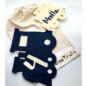 Train Monthly Baby Tracker with Name Tag...  Two Combinations - Two Sizes... Milestone Photo Prop... Baby Shower Gift !