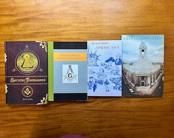 Freemason 4 Book Lot – Duncan’s Ritual & Secrets of the Freemasons – Masonic Americana – Fraternal  Esoteric Collection