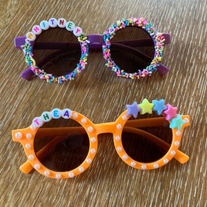 Kids Personalized Sunglasses Orange