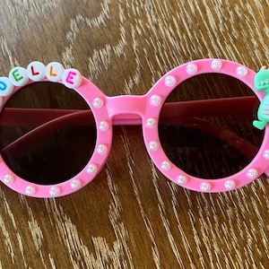 Kids Personalized Sunglasses Bright Pink
