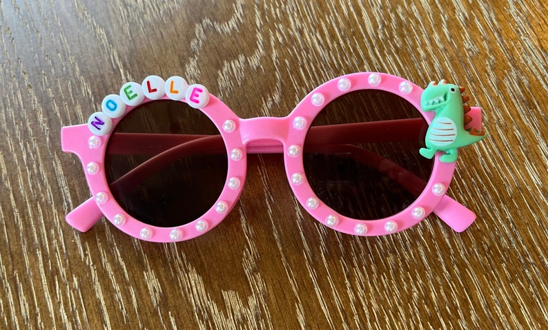 Kids Personalized Sunglasses Bright Pink