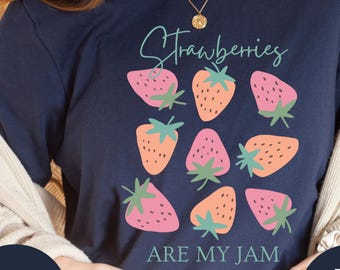 Strawberry Shirt, Strawberry Lover Shirt, Strawberry Festival Cottagecore Shirt, Farmers Market Shirt Berry Fair Summer Fruit Strawberry Tee