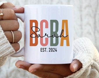 Personalized BCBA Mug, Behavior Therapist Gift, Behavioral Analyst ...