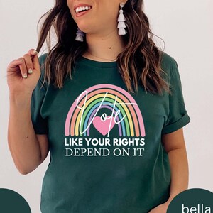 Vote Like Your Rights Depend On It, Banned Books Shirt, Reproductive Rights Tee, Political Activism Shirt, Pro Roe V Wade, Election Tshirts