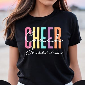Cheer Coach Gift, Custom Cheer Coach Shirt, Personalized Coaches Gifts, Best Coach Ever, Coach Appreciation, Gift for Cheer Coach,Coach Name