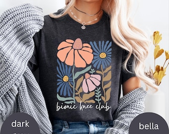 Knee Surgery T-Shirt For Women With Knee Replacement Shirt, Post Knee Surgery Sweatshirt Knee Recovery Knee Surgery Gift For Mom Grandma