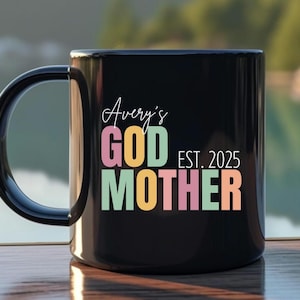 Caneca de madrinha, presente de proposta de madrinha personalizado, xícara de café de madrinha, presente de madrinha personalizado, presente de xícara de madrinha, xícara de café de madrinha, tia
