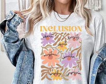 Inclusion Shirt, Neurodiversity Shirt, Sped Teacher Gift, Special Education Teacher Shirt, Autism Mom, Back To School Autism Teacher Shirt