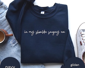 Shoulder Surgery Shirt, Shoulder Replacement Shirt, Shoulder Recovery Post Operation Gift, Rotator Cuff Surgery Shoulder Sweatshirt Post Op