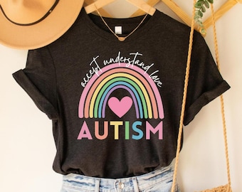 Accept Understand Love Autism Acceptance Gift For Special Education Neurodiversity Tee Autism Month