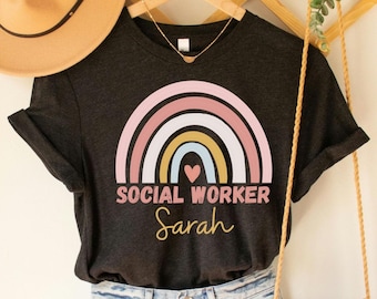 Sozialarbeiter benutzerdefinierte Shirt, Advokat Unterstützung Empower Shirt, Monat Sozialarbeit, Sozialarbeiter Team, SchulSozialarbeiter, lizenzierter Arbeiter
