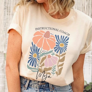Instructional Coach Shirt Personalized Gift For Instructional Coach T-Shirt Instructional Assistant Custom Educational Coach Coaching Gifts