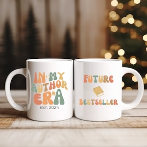 Taza de autor, taza de autor publicada personalizada, taza de autor personalizada, taza de escritor, regalo para autor, taza de autor de éxito de ventas futuro, taza de café de autor