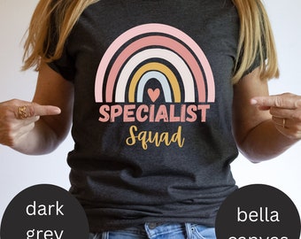 Camiseta de especialista, camiseta de profesor especialista, equipo de especialistas, regalos de especialistas, camiseta de especiales, profesor de especiales, regalos profesionales