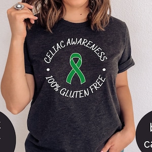 Celiac Awareness Unisex Awareness T-Shirt | Celiac Disease Tee, Celiac Disease Gift, Gluten intolerant Celiac, Celiac T-Shirt, Celiac tee