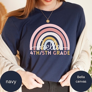 Shirt voor meerdere klassen, 4e en 5e leerjaar, combinatieles lesgeven, 4e leerjaar teamT-shirt, leerjaar 5e leerjaar, leraar vierde leerjaar, onderwijs