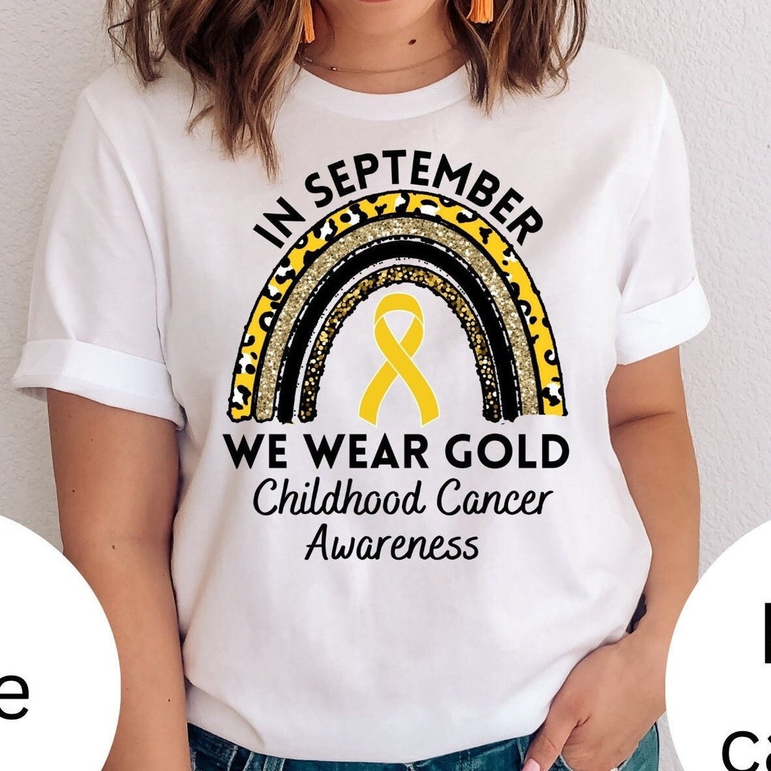 I Wear Gold for Daughter Childhood Cancer Awareness T-Shirt