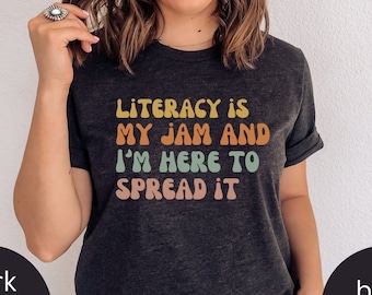 Camiseta de profesor de alfabetización, camiseta de profesor de inglés, camiseta de profesor de literatura, camiseta de entrenador de inglés, camiseta de entrenador de lectura, camiseta de profesor de inglés