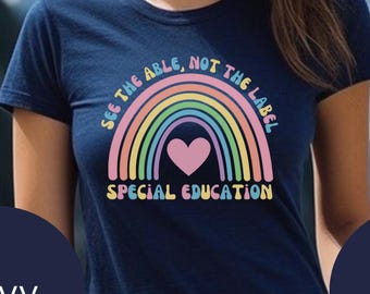 Zobacz koszulkę Able not the Label, koszulkę nauczyciela edukacji specjalnej, koszulkę nauczyciela Sped, koszulkę nauczyciela edukacji specjalnej, koszulkę Dream Team, koszulkę Para Pro