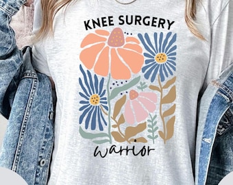 Knee Surgery T-Shirt For Women With Knee Replacement Shirt, Post Knee Surgery Sweatshirt Knee Recovery Knee Surgery Gift For Mom Grandma
