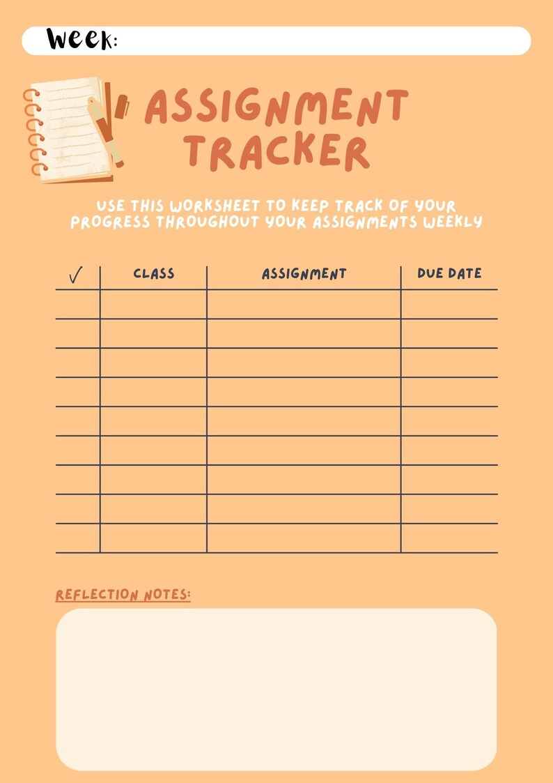 Planner for Student Digital Download - Etsy