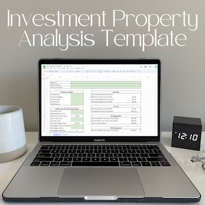Investment Property Analysis Spreadsheet, Simple ROI and Cap Rate Calculator Template for Rentals -  Google Sheets
