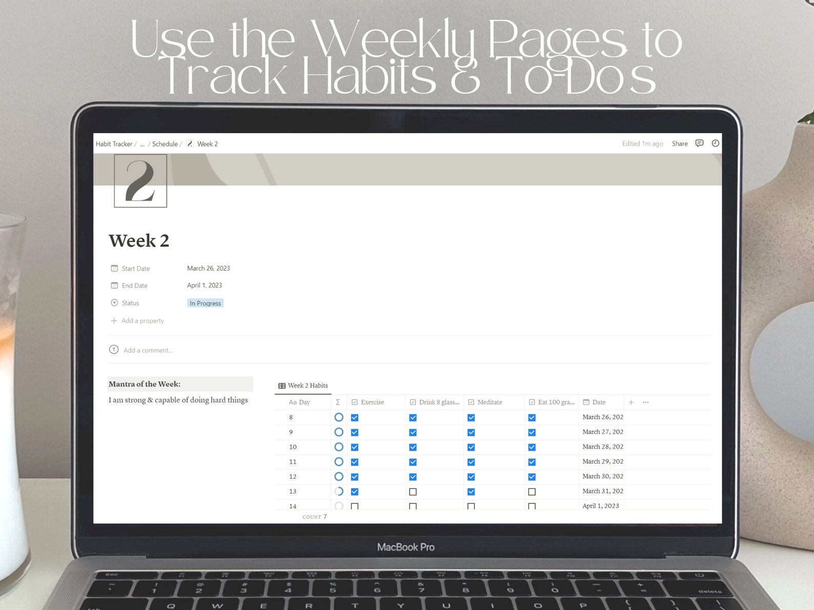 Atomic Habit Tracker Notion Template • Daily Routine & Mood Tracker