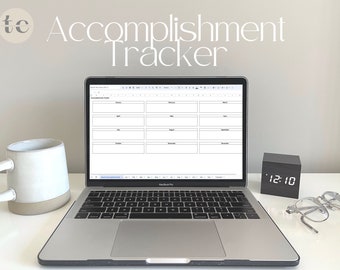 Aufgaben & Erfolg Tracker - Google Sheet + Excel (Instant Download)