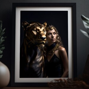 señora gato no. 3 | Colección de retratos | Impresión de alta calidad | archivo digital