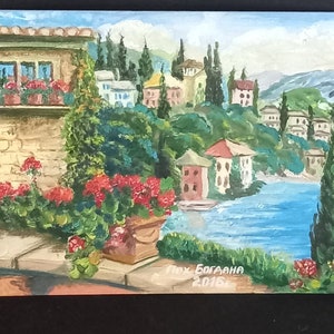 Painting &quot;Summer. Sea.&quot;