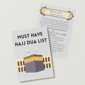 Must Have Hajj  Dua List