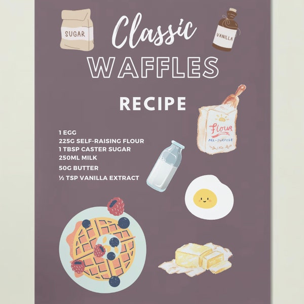 Classic waffles recipe