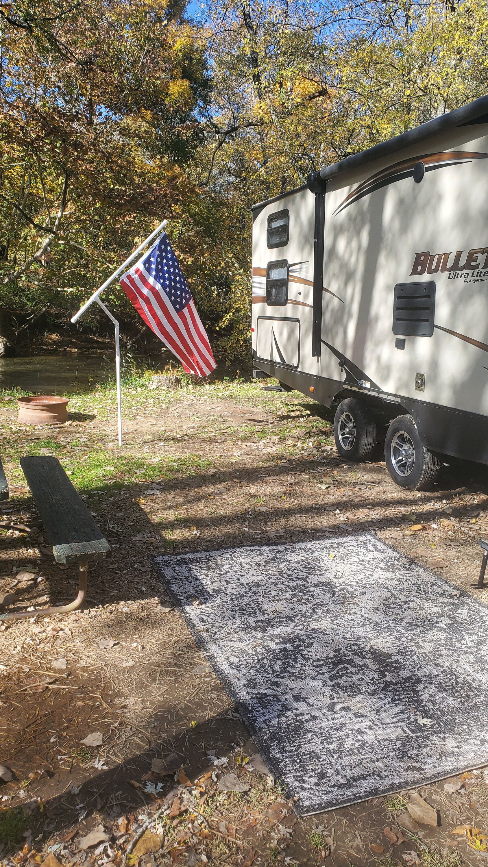 Custom Made Outdoor RV Portable PVC Campground Flag Pole With Optional ...