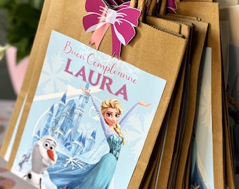 Bolsas de regalo personalizadas para fiestas de Frozen: Bolsas de regalo de cumpleaños