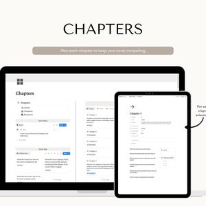 Planificador de novelas Notion, plantilla para escribir libros (descarga digital) imagen 5