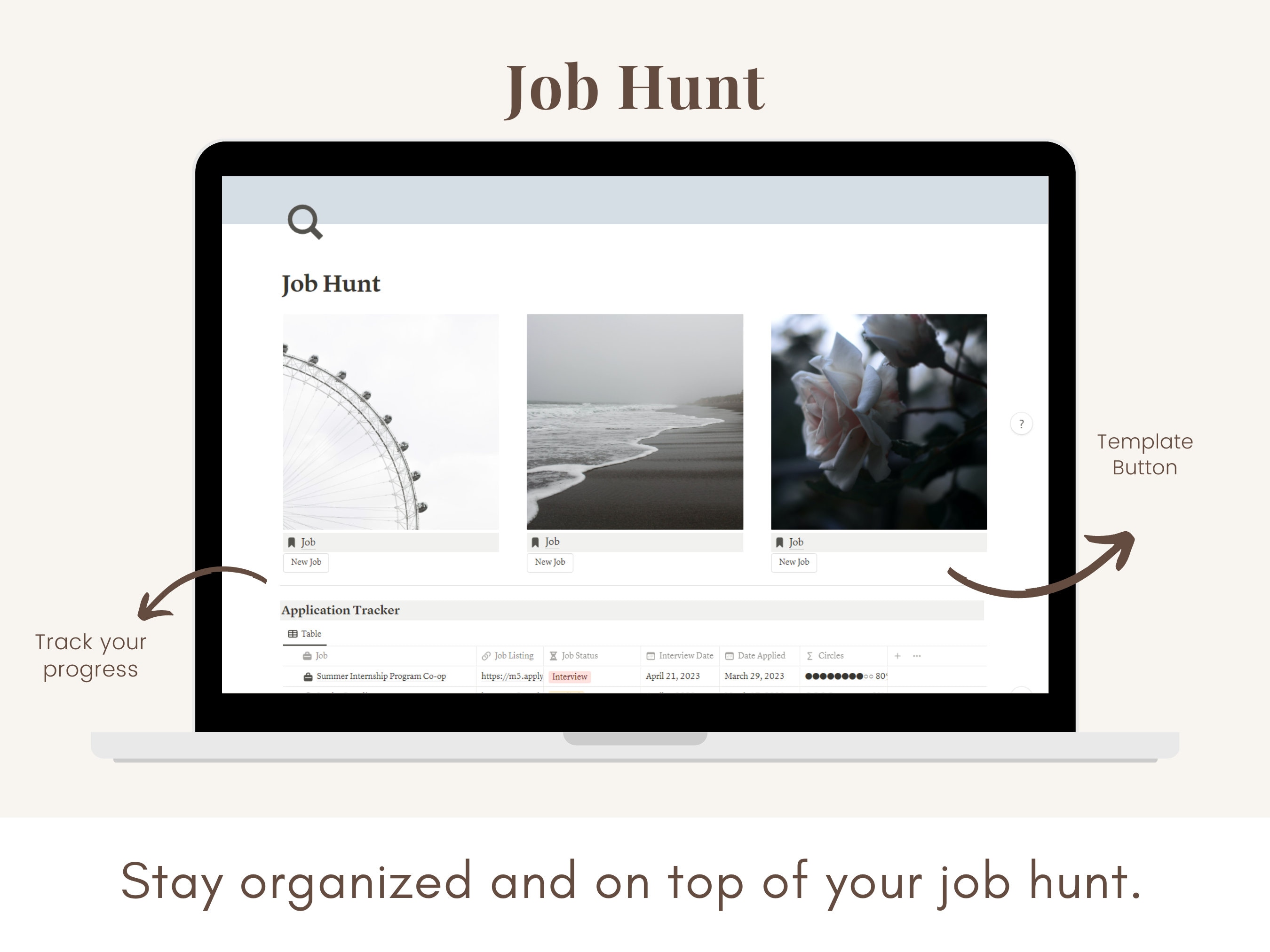 Job Search Notion Template Notion Job Tracker Notion Career Plan Job Search Notion Template Notion Job Tracker Notion Career Plan