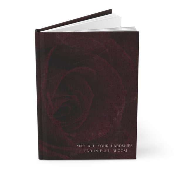 BTS "May All Your Hardships End In Full Bloom " Hardcover Journal | Option to Personalize | BTS Kpop Vintage Notebook Gift for Army