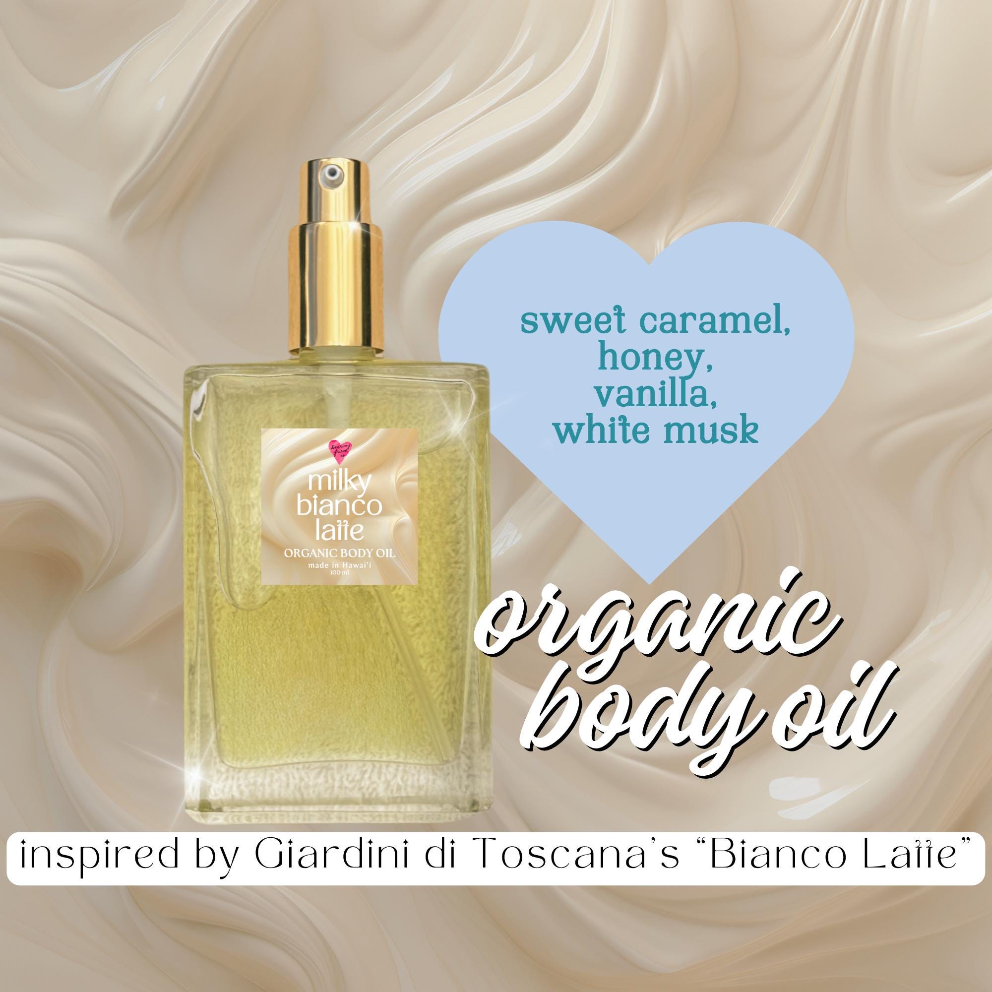 Lactonic Scented Body Oil: Creamy Caramel, Honey Vanilla 100ml