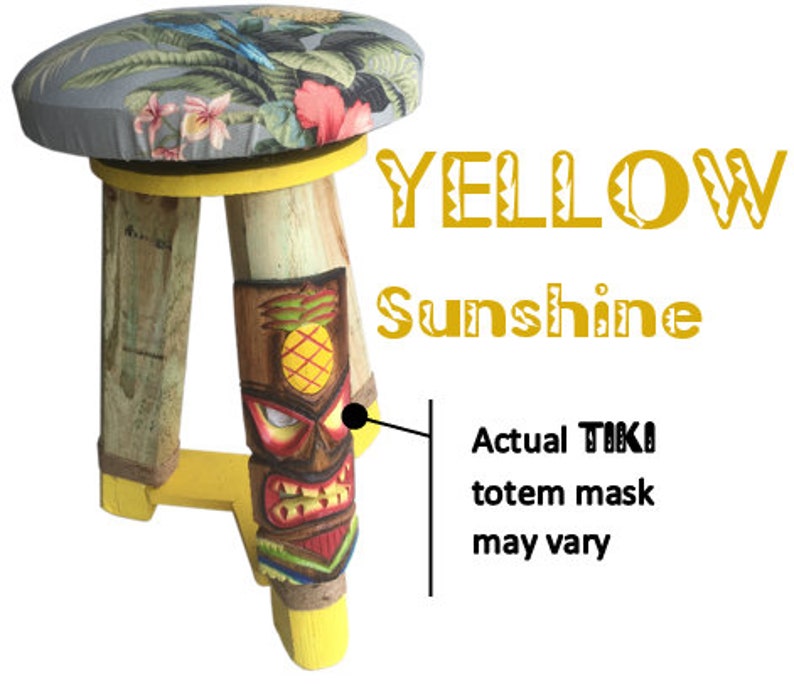 Novelty Tikitotem Bar Stools Etsy