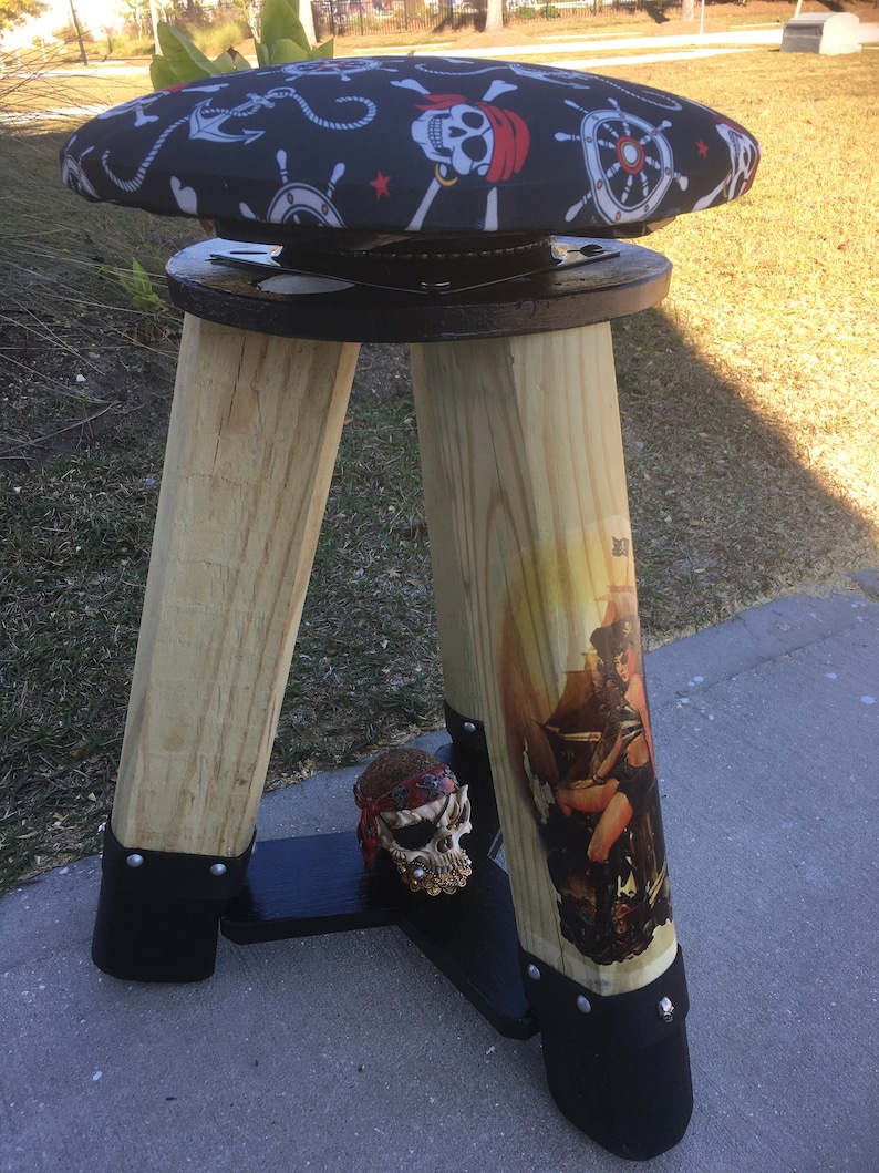 Pirate Themed Bar Stool Etsy