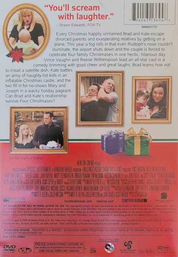 Four Christmases Dvd Cover