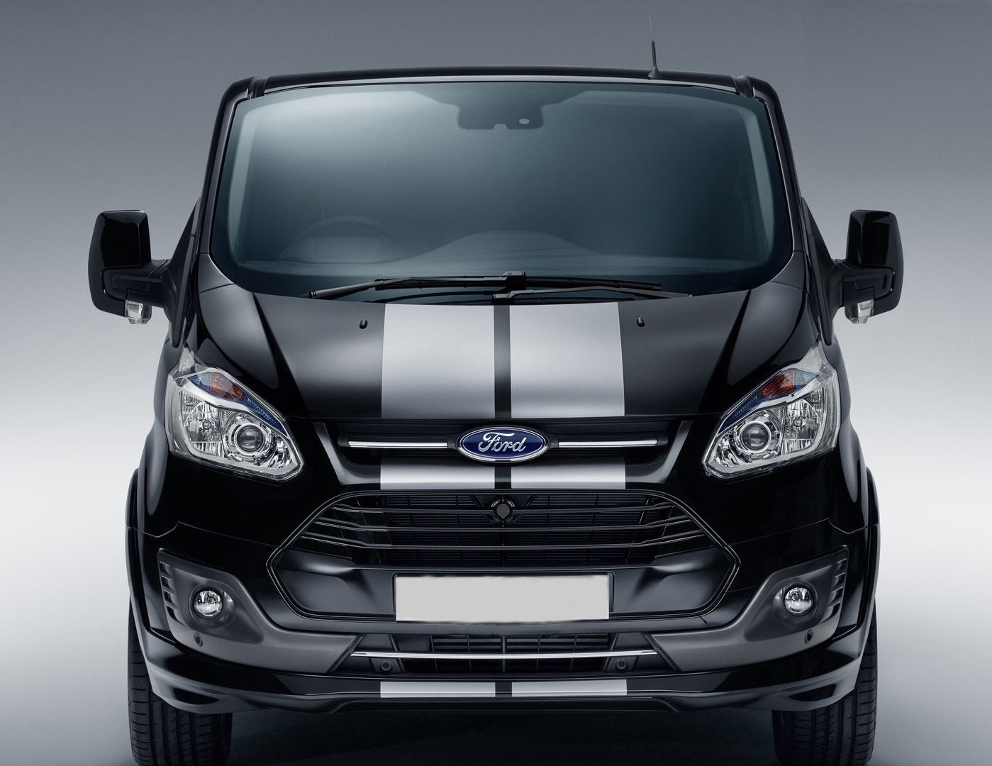 Ford Transit MK7/8/9 Van Bonnet Stripes Graphics Decals Vinyl