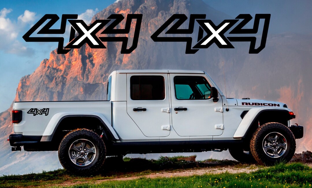 4x4 Ford Ranger, Navara, Jeep Warrior 4x4 Sticker Decal Vinyl OFF ROAD ...