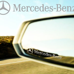 MERCEDES BENZ small symbol mirror decals stickers GRAPHICS x2