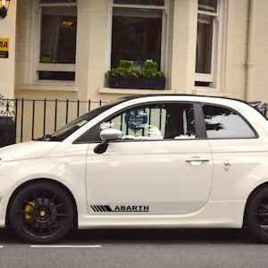 ABARTH Stickers Decal Graphics Fiat 500 Side Stripes Sticker Vinyl for left and right side